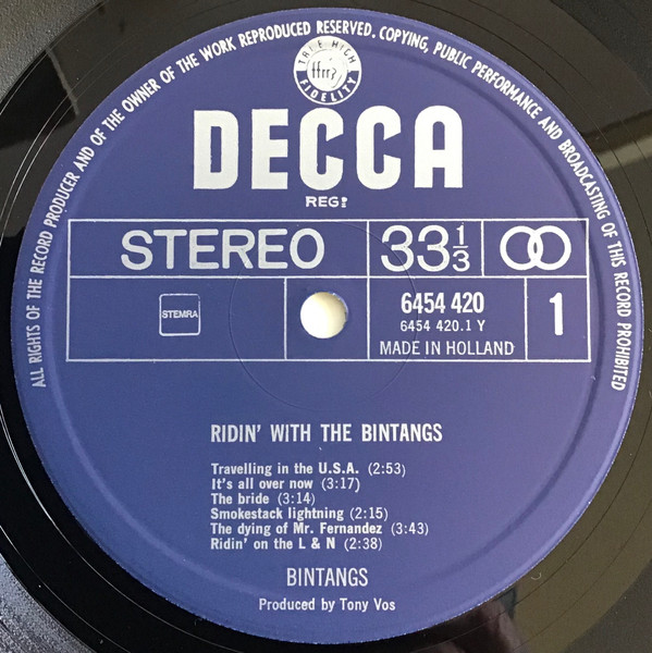 The Bintangs* - Ridin' With The Bintangs (LP, Comp)