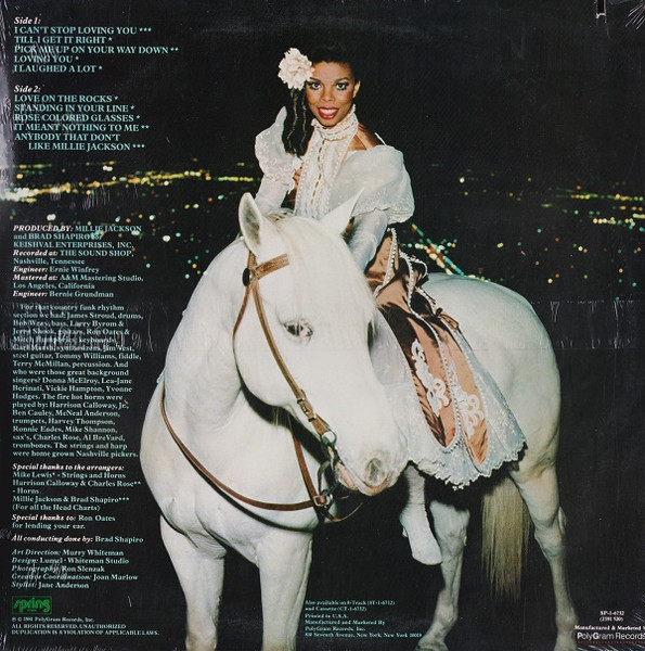 Millie Jackson - Just A Lil' Bit Country (LP, Album, Kee)