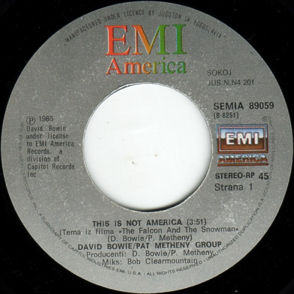 David Bowie / Pat Metheny Group - This Is Not America (7