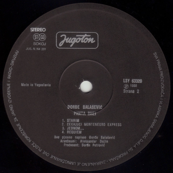 Đorđe Balašević - Panta Rei... (LP, Album, M/Print)