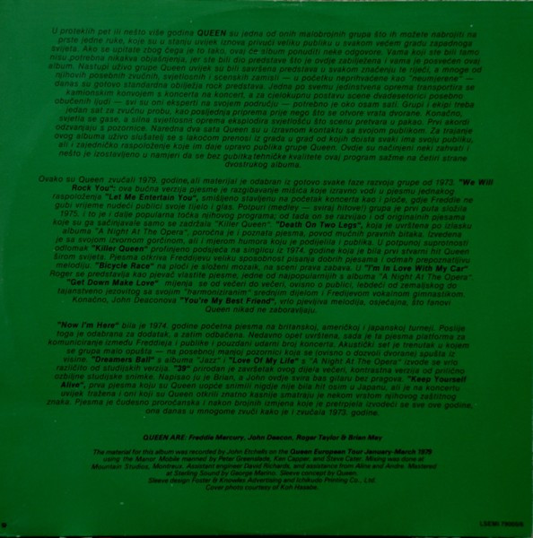 Queen - Live Killers (2xLP, Album, Gat)