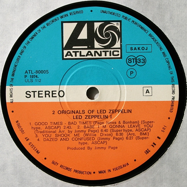 Led Zeppelin - 2 Originals Of Led Zeppelin (2xLP, Comp)
