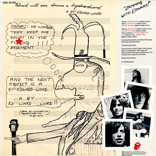 Nicky Hopkins, Ry Cooder, Mick Jagger, Bill Wyman, Charlie Watts - Jamming With Edward! (LP, Album)