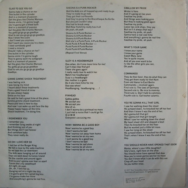 Ramones - Leave Home (LP, Album, RE)