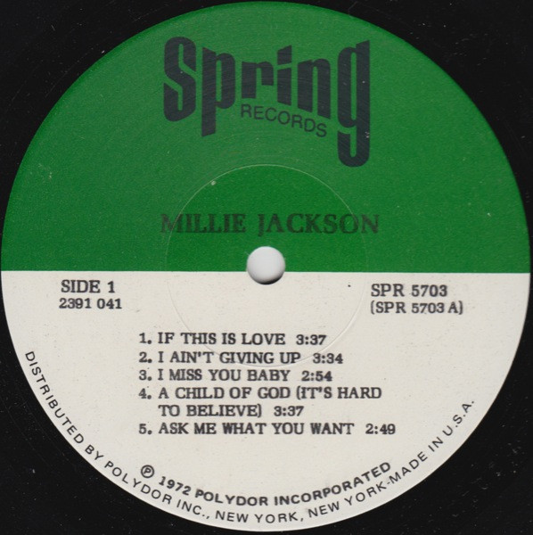 Millie Jackson - Millie Jackson (LP, Album, Scr)