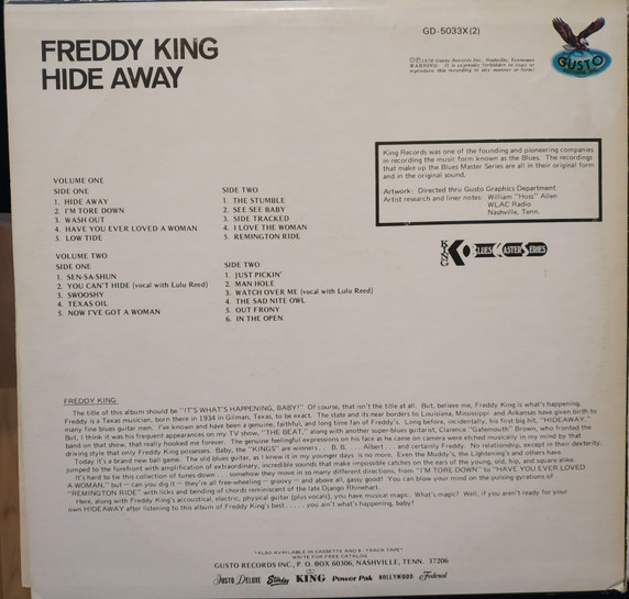 Freddy King* - Hide Away (2xLP, Comp)