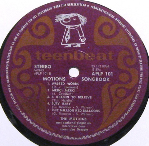 The Motions - Motions Songbook (LP, Comp)