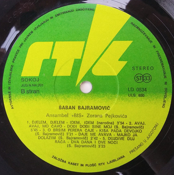 Šaban Bajramovič* - A Šunen Romalen = Slušajte Me Ljudi (LP, Album, RP, Bel)