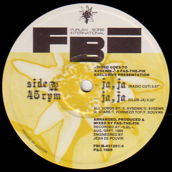 Fas-The-Fik - Ja,Ja - Disco Goes To Avsenik (12