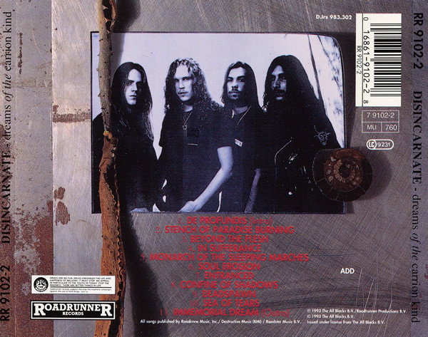 Disincarnate - Dreams Of The Carrion Kind (CD, Album)