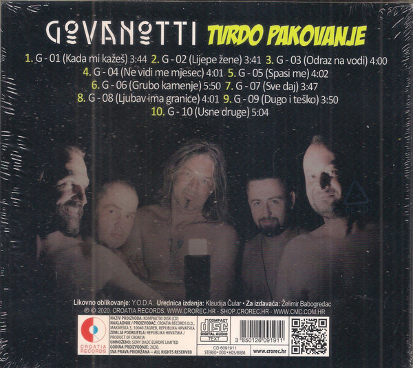 Govanotti - Tvrdo Pakovanje (CD, Album)
