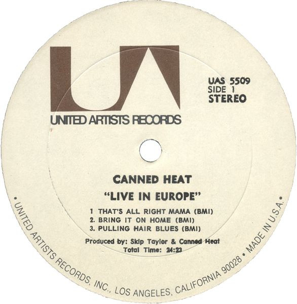 Canned Heat - Recorded Live In Europe (LP, All)