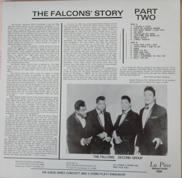 The Falcons - I Found A Love The Falcons Story Part Two (LP, Comp)