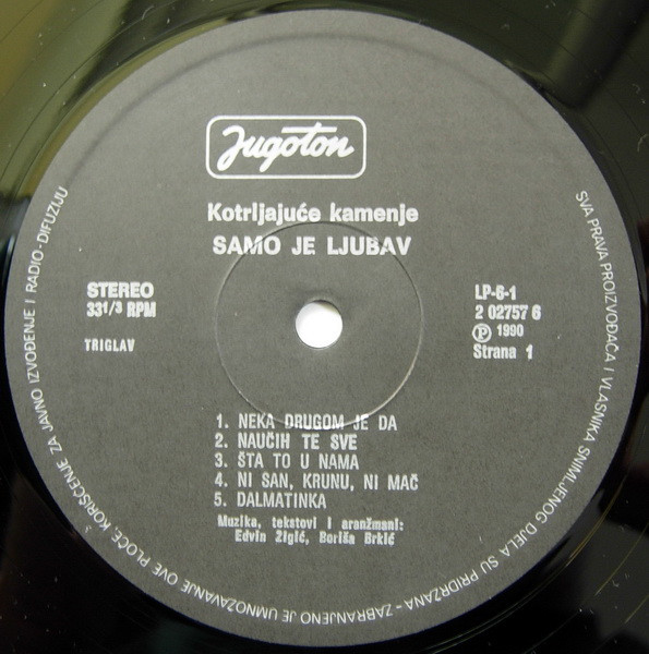 Kotrljajuće Kamenje - Samo Je Ljubav (LP, Album)