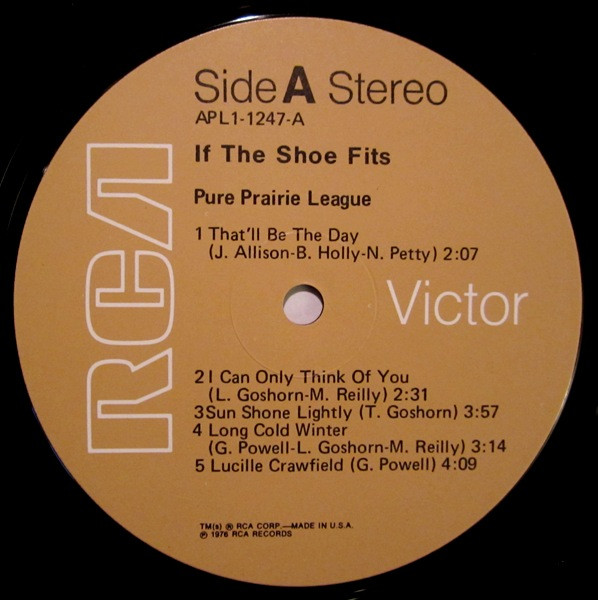 Pure Prairie League - If The Shoe Fits (LP, Album, Ind)