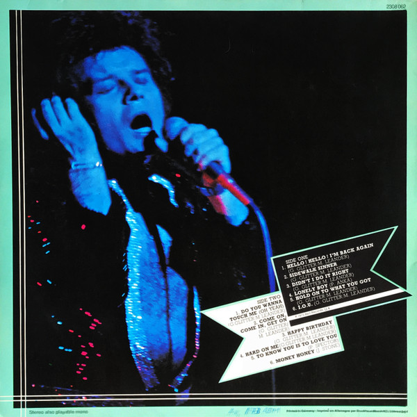 Gary Glitter - Touch Me (LP, Album, Gat)