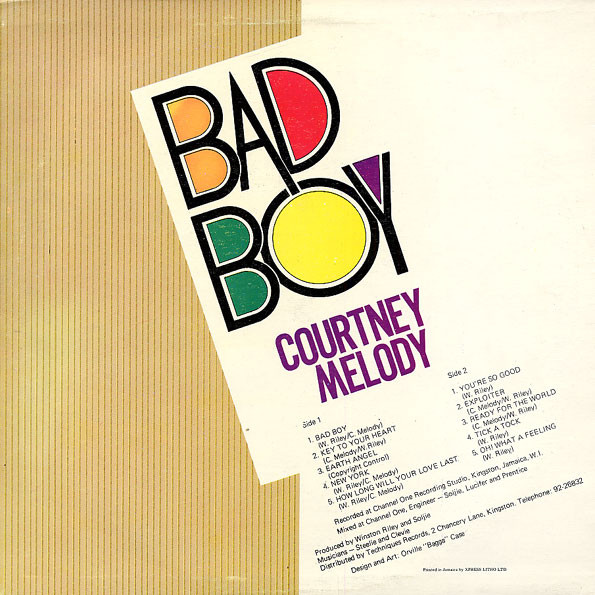 Courtney Melody - Bad Boy (LP, Album, RP)