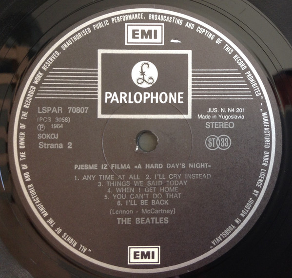 The Beatles - A Hard Day's Night (LP, Album, RE)