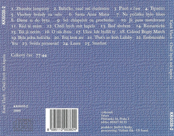 Karel Vlach - Chtěl Bych Mít Kapelu (CD, Comp)
