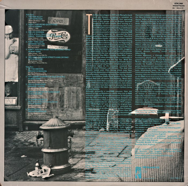 Various - Walking The Back Streets And Crying - The Stax Blues Masters (LP, Album, Comp, Mono)