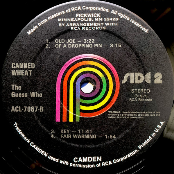 The Guess Who - Canned Wheat (LP, Album, RE)