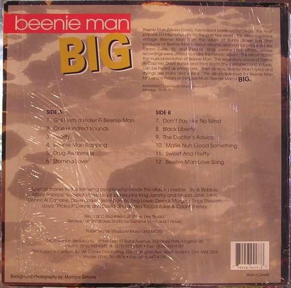 Beenie Man - Big (LP, Comp)