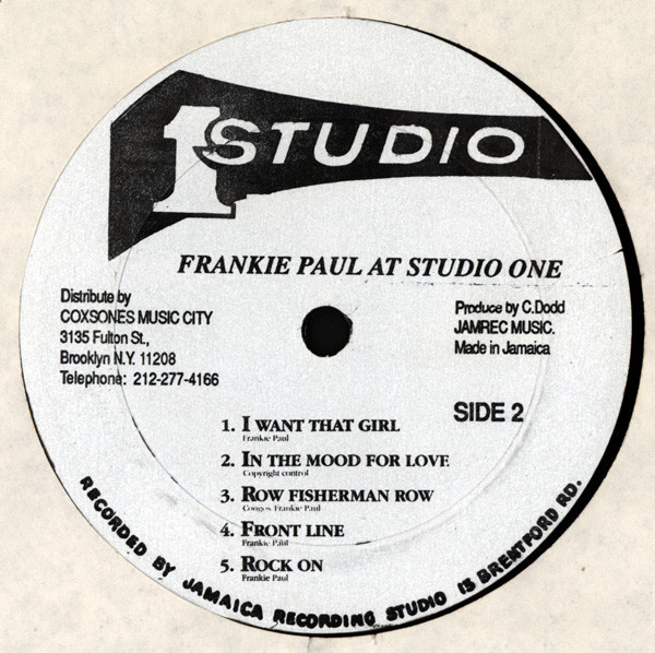 Frankie Paul - At Studio One (LP, Album)