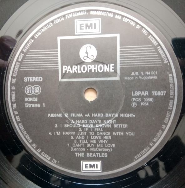 The Beatles - A Hard Day's Night (LP, Album, RE)