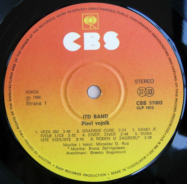 ITD Band - Plavi Vojnik (LP, Album)