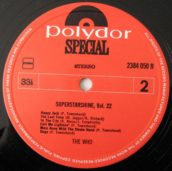 The Who - Superstarshine Vol. 22 (LP, Comp)