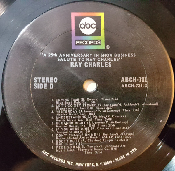 Ray Charles - A 25th Anniversary In Show Business Salute To Ray Charles (2xLP, Comp)