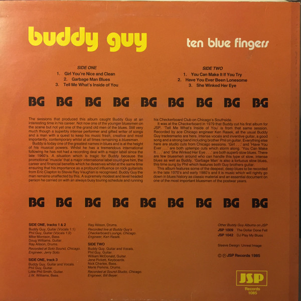 Buddy Guy - Ten Blue Fingers (LP, Album, Comp)