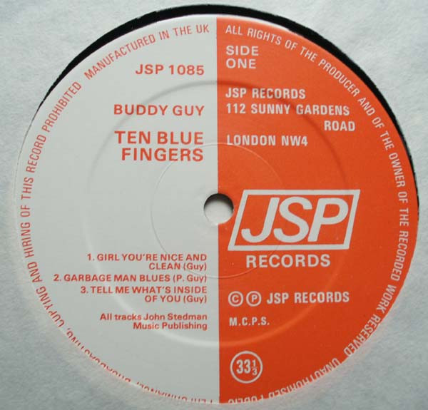 Buddy Guy - Ten Blue Fingers (LP, Album, Comp)