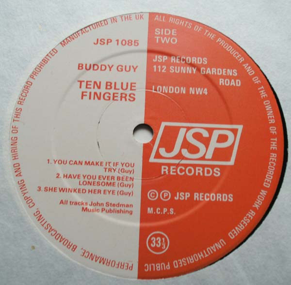 Buddy Guy - Ten Blue Fingers (LP, Album, Comp)