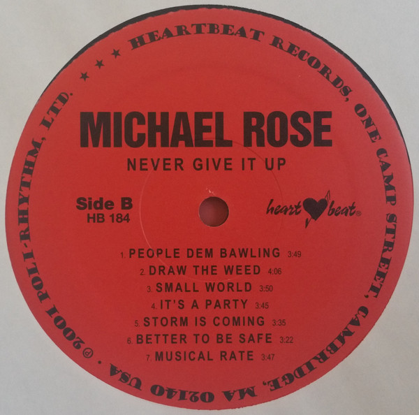 Michael Rose - Never Give It Up (LP, Album)