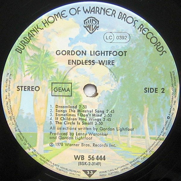 Gordon Lightfoot - Endless Wire (LP, Album)