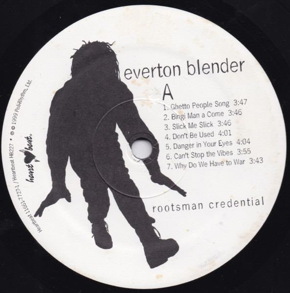 Everton Blender - Rootsman Credential (LP, Album)