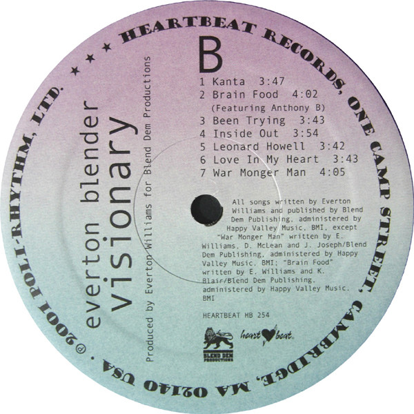 Everton Blender - Visionary (LP, Album)