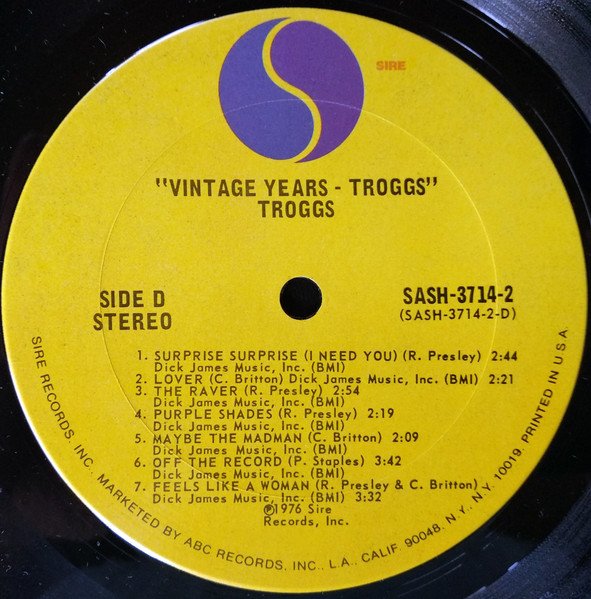 The Troggs - The Vintage Years (2xLP, Comp, San)