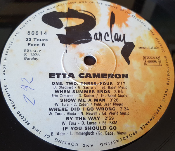 Etta Cameron - I'm A Woman (LP, Album)
