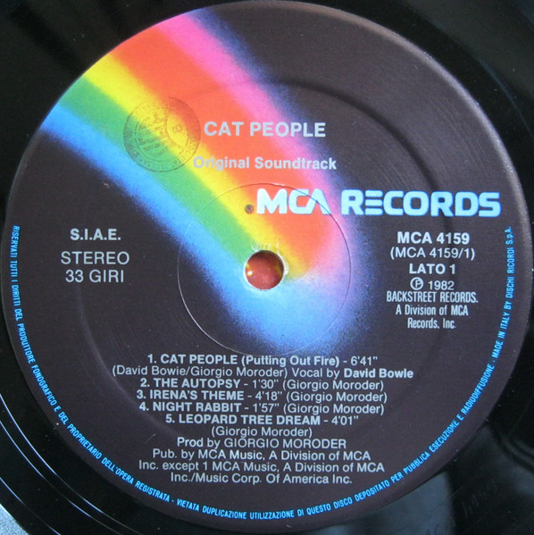 Giorgio Moroder - Cat People (Original Soundtrack) (LP, Album)