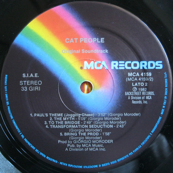 Giorgio Moroder - Cat People (Original Soundtrack) (LP, Album)