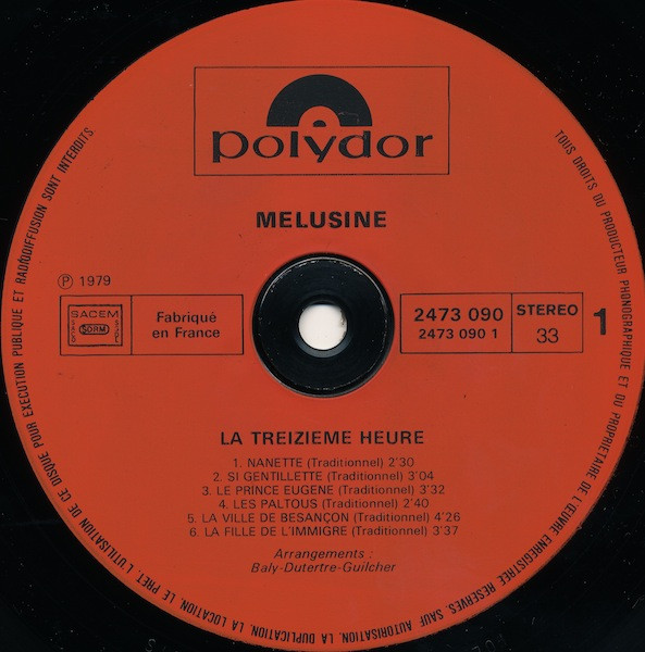 Mélusine - La Treizième Heure (LP, Album)
