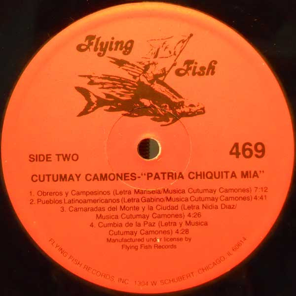 Cutumay Camones De El Salvador* - Patria Chiquita Mía (LP)