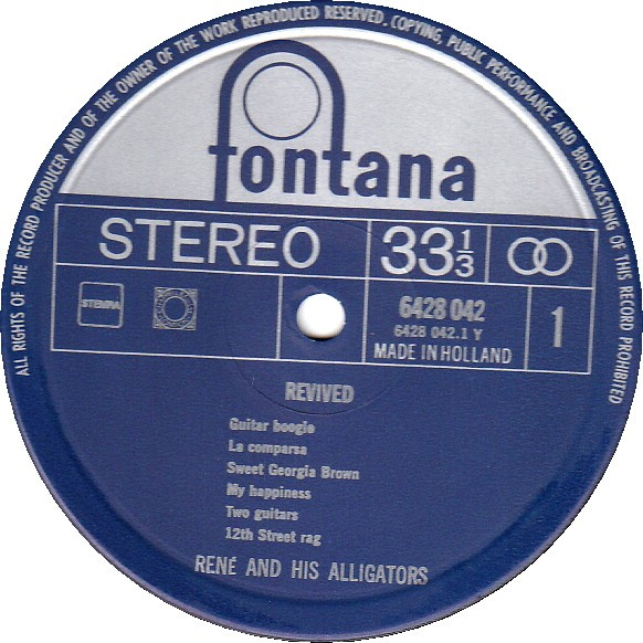 René And His Alligators - Revived (LP, Comp, RE)