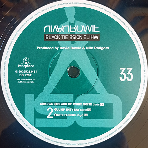 David Bowie - Black Tie White Noise (2xLP, Album, RE, RM)