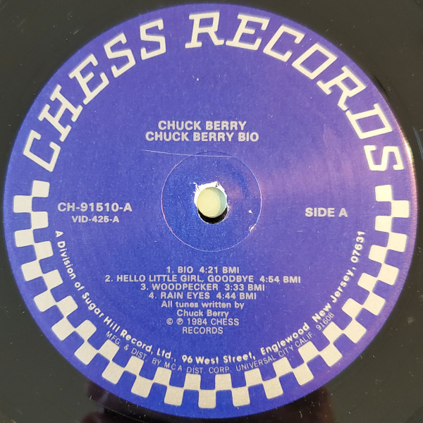 Chuck Berry - Bio (LP, Album, RE)