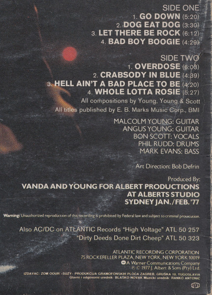 AC/DC - Let There Be Rock (LP, Album, RE)