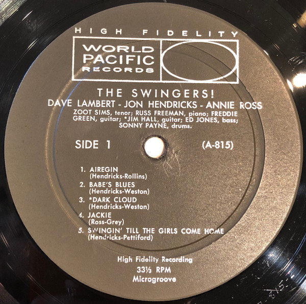 Lambert, Hendricks & Ross With Zoot Sims - The Swingers! (LP, Album, Mono)
