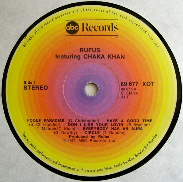 Rufus Featuring Chaka Khan* - Rufus Featuring Chaka Khan (LP, Album)